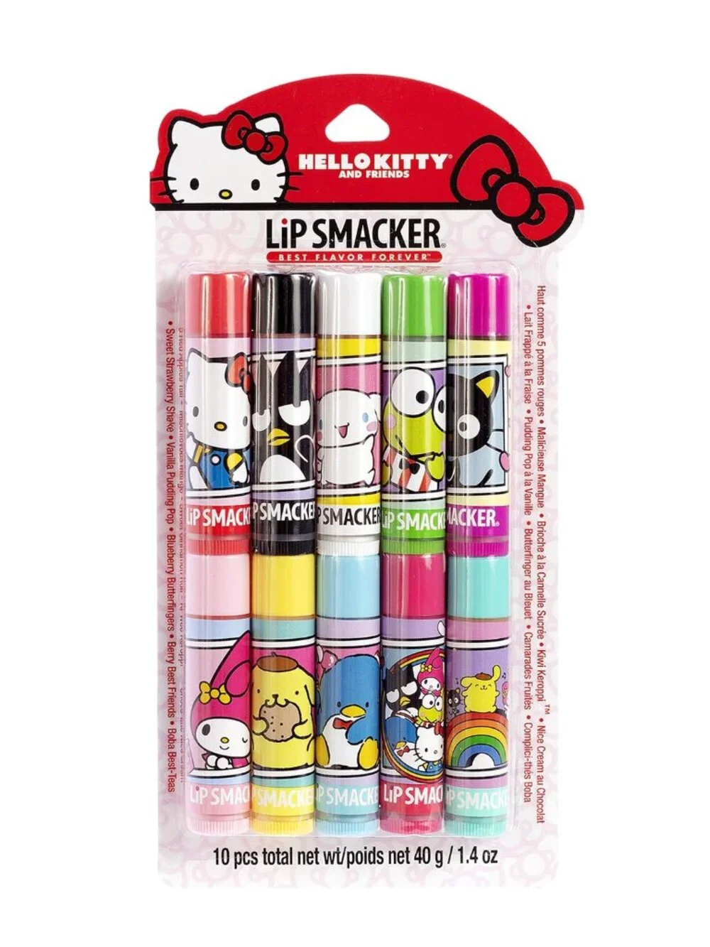 Lip Smacker Hello Kitty & Friends 10-Pack Moisturizing Lip Balm Set